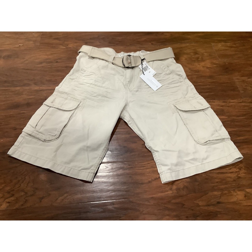 PJ MARK NWT Beige Cargo SHORTS Y2K Style Size .?